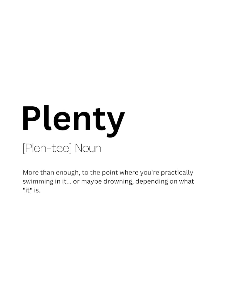 Plenty Definition Meaning