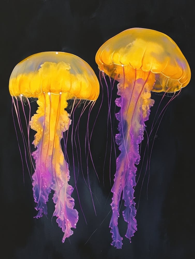 Jellyfish Canvas Art