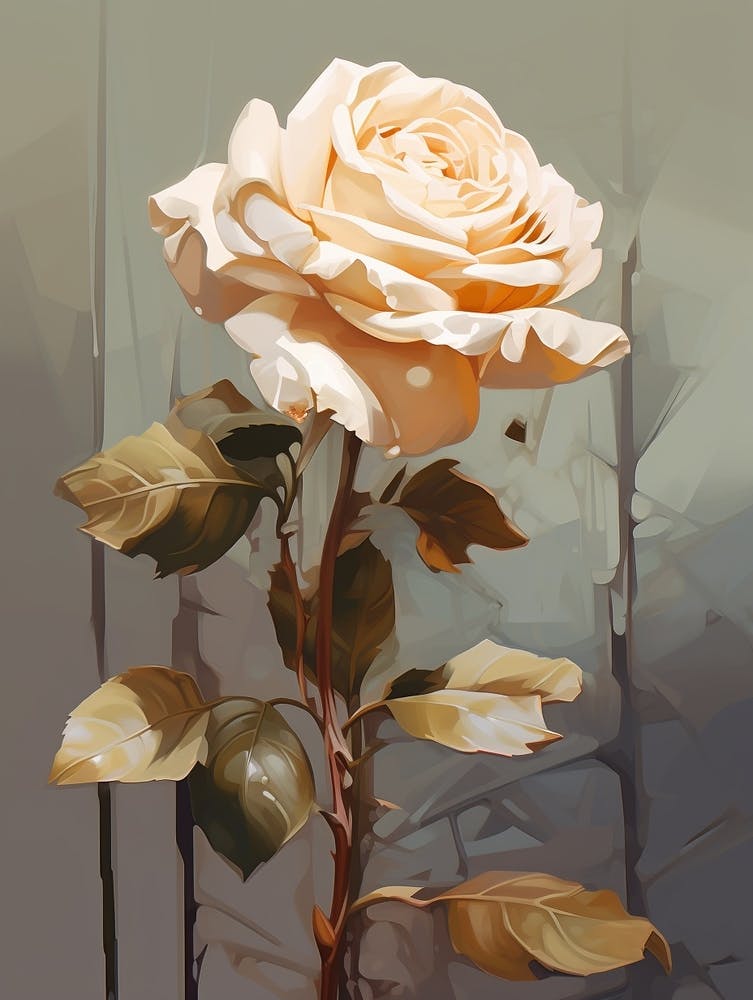 Rose 3 Flower Painting