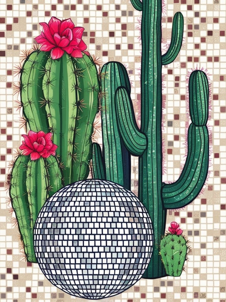 Mosaic Cactus Ball