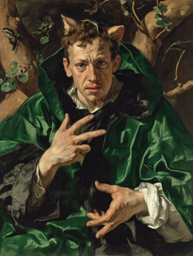 Man In A Green Robe