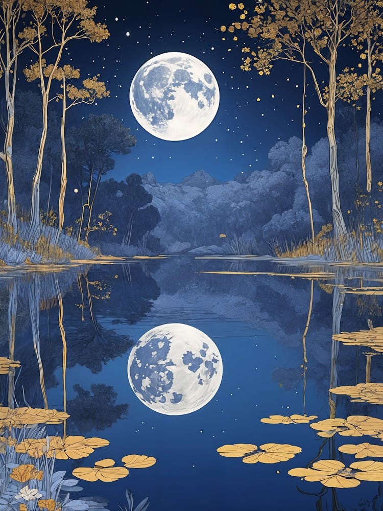 Blue Moon Reflection