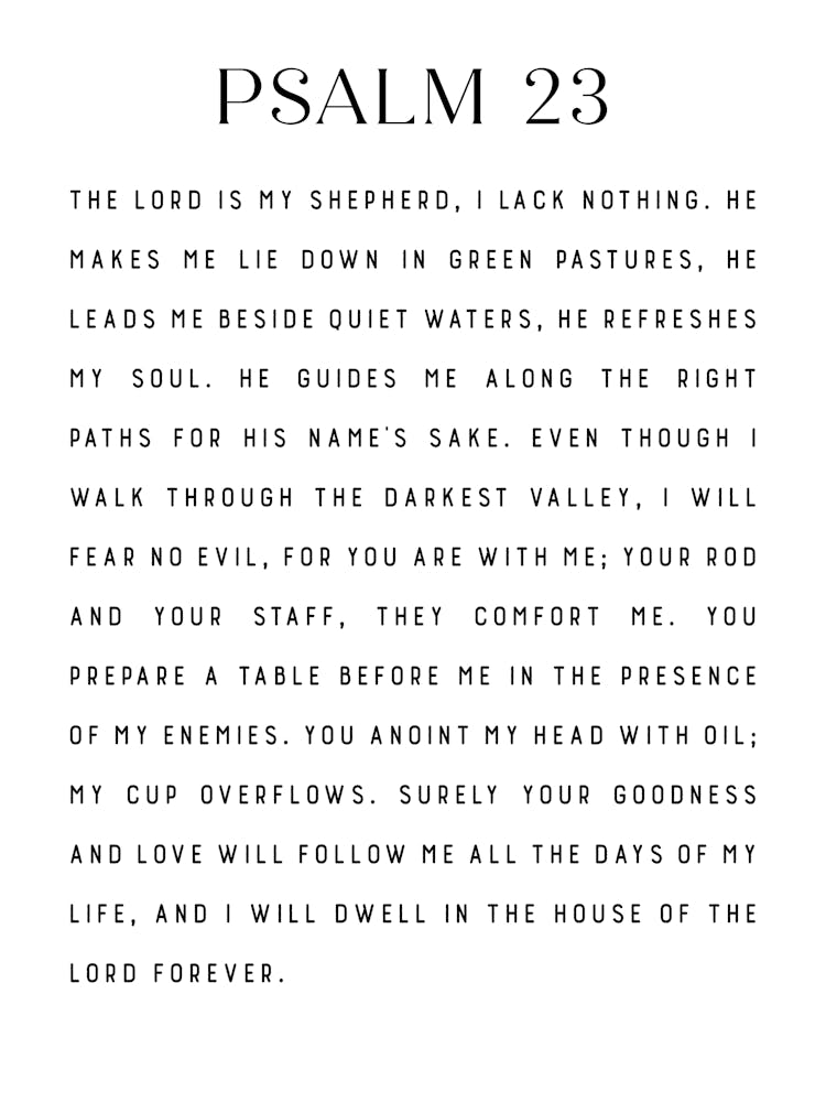 Psalm 23 Printable, The Lord Is My Shepherd, Bible Verse Print, Digital Download, Scripture Wall Art, Typography Decor, Christian Gift