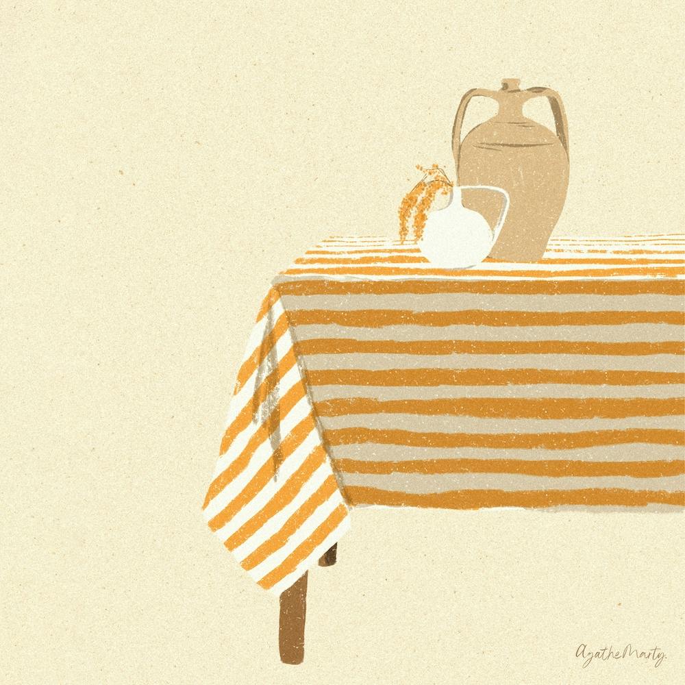 Jars On Table Square