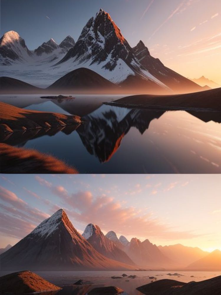 Arktischer Sonnenaufgang