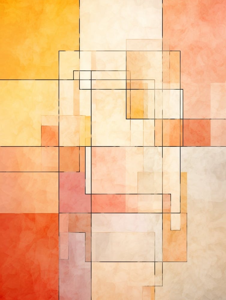Mondrian Abstract Geometric Illustration 5