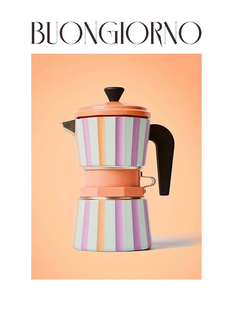 Moka Espresso Italian Coffee Maker Buongiorno 6