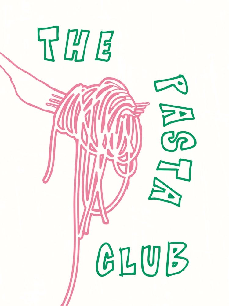 The Pasta Club - Pink & Green