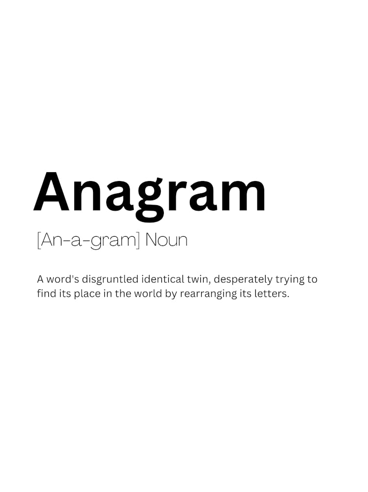 Anagram Definition Meaning 1