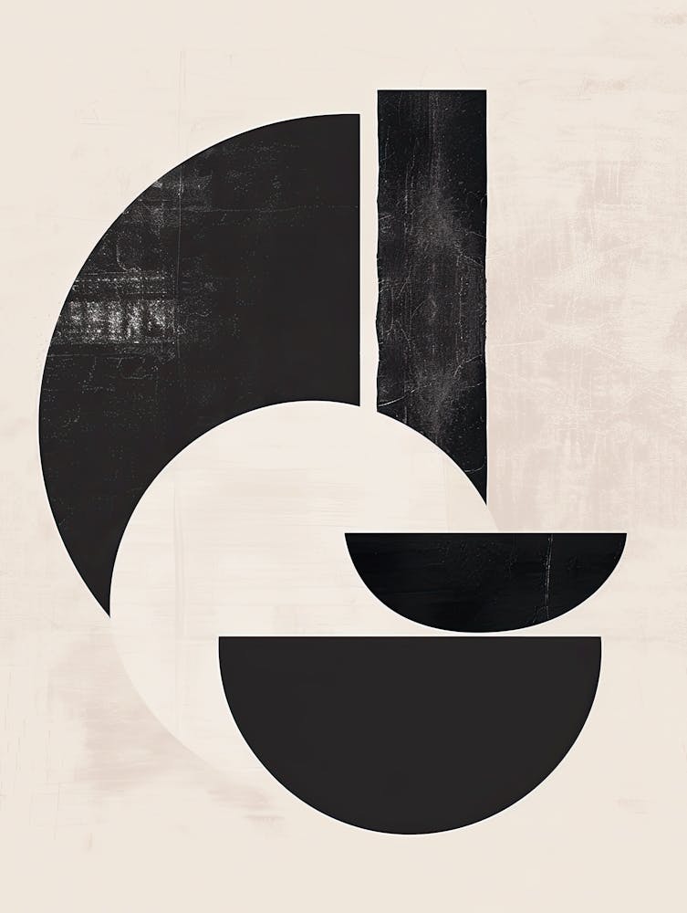 Fractured Shapes Bauhaus Minimalist