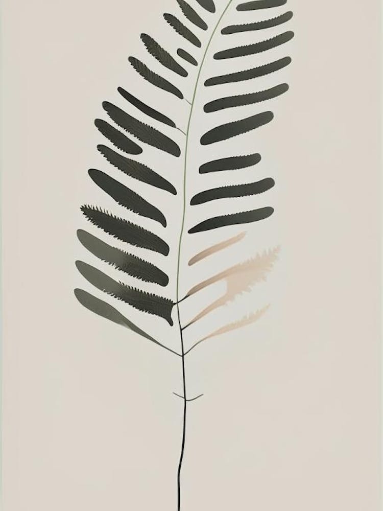 Painted Fern Wildflower Simplicity