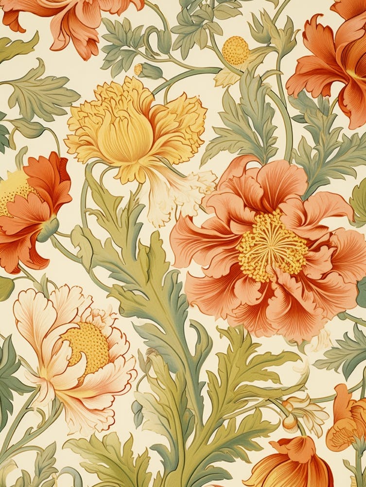 Victorian Floral Wallpaper 3