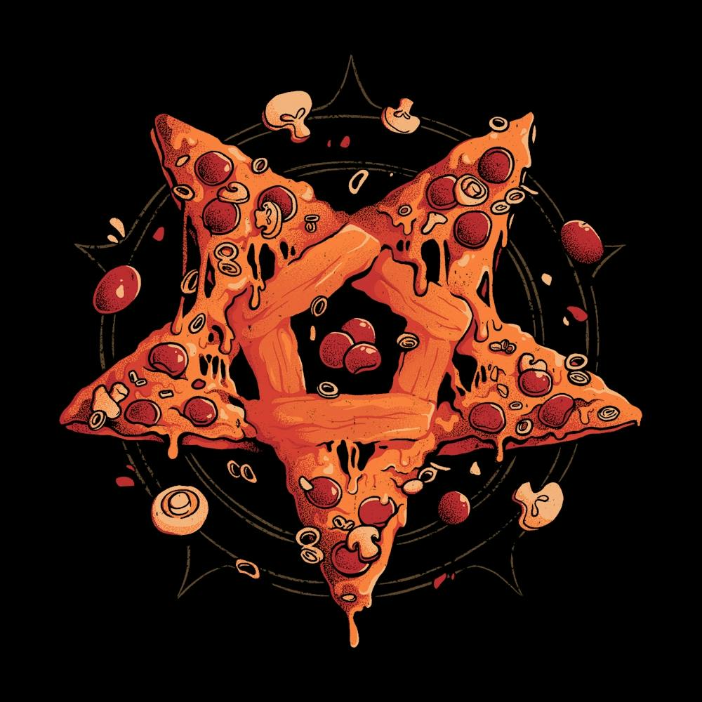 Hail Pizza Sarcastic Pentagram