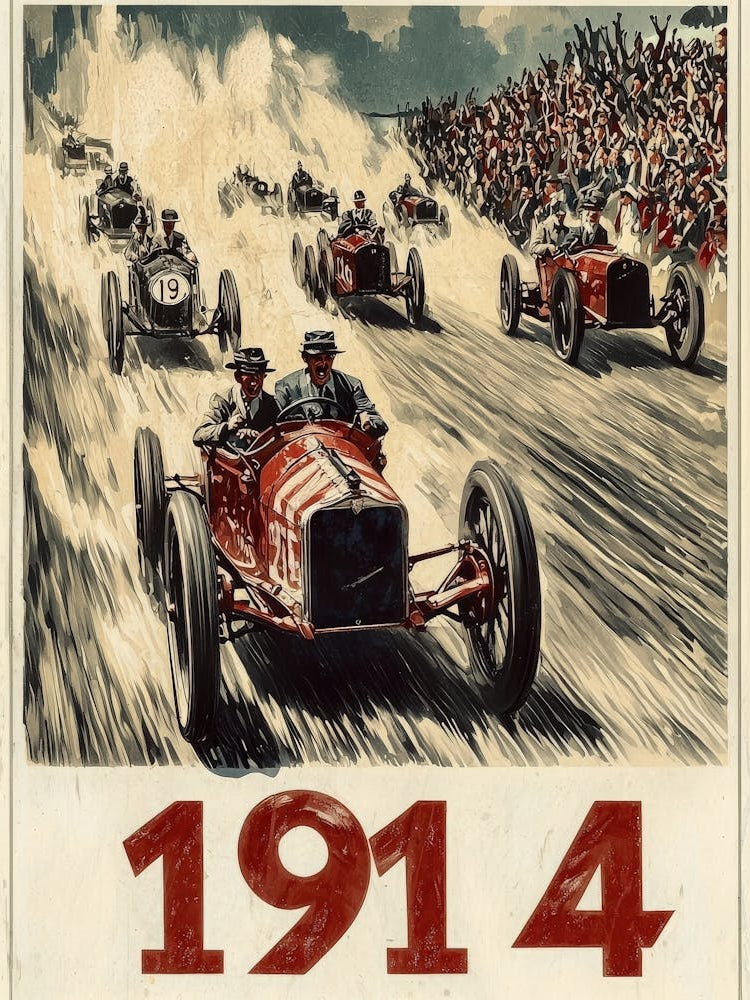 Aihrgdesign A Vintage Poster Of An Automobile Rally In 1914 F 47bb7037 B156 4dff 87a2 Af45aa993569 2