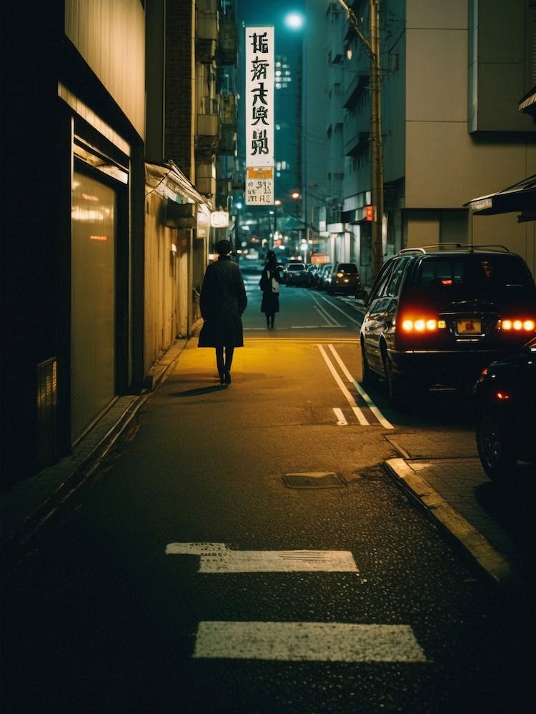 Street Of Tokyo At Night