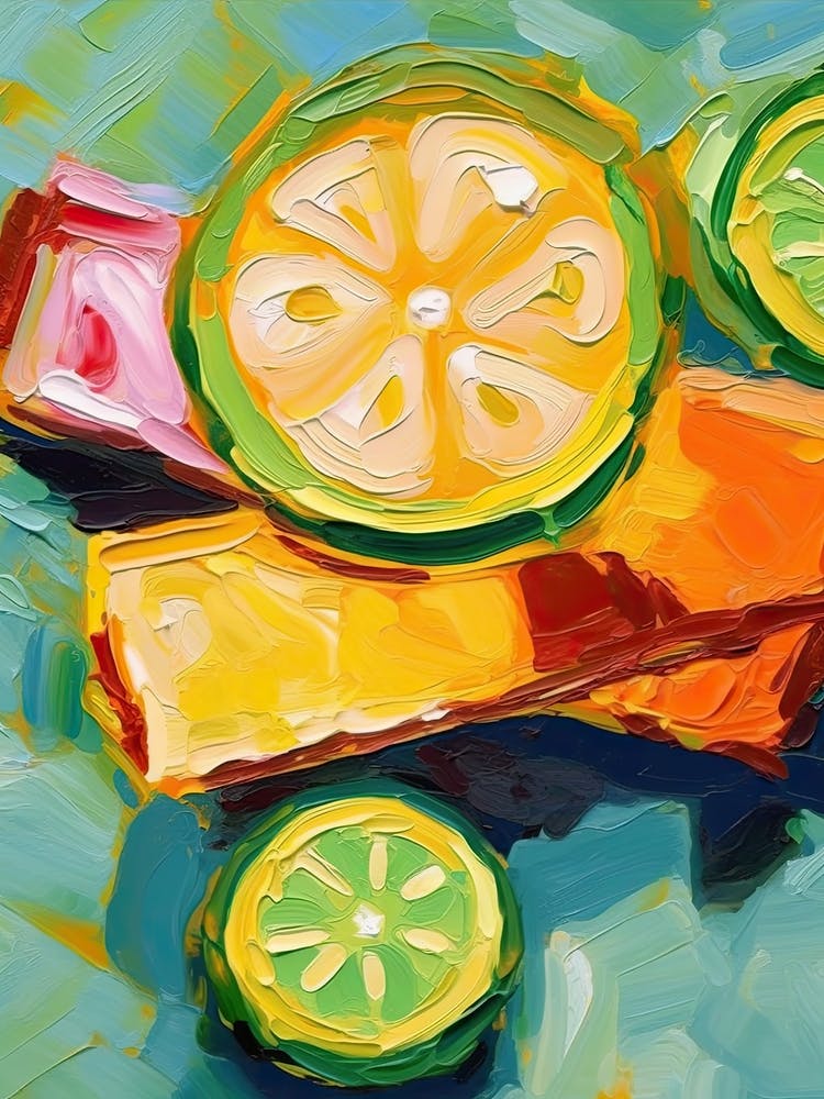 Cucumbers Oil Painting 1
