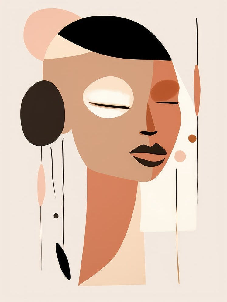 Abstract Portrait Of A Woman 11