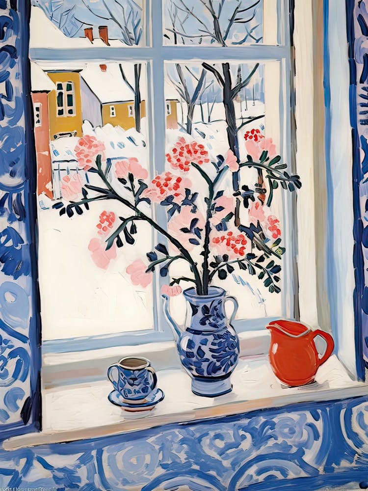 The Windowsill Of Helsinki   Finland Snow Inspired By Matisse 3