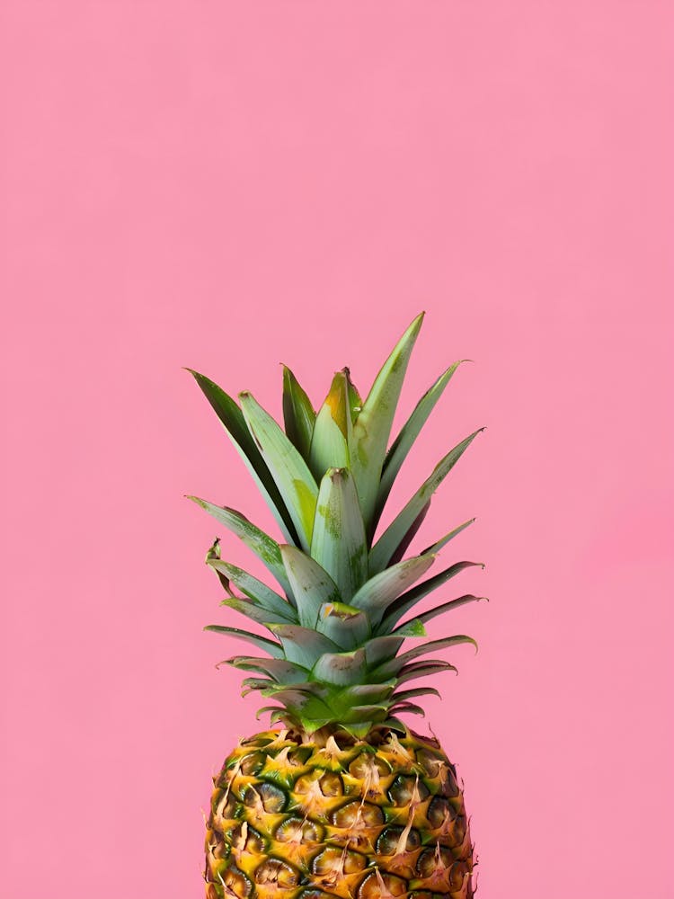 Pineapple On A Pink Background 1