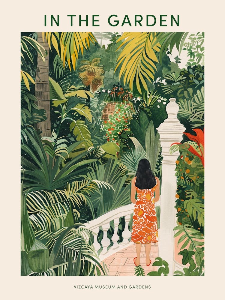 Im Garten Poster Vizcaya Museum And Gardens Usa 1