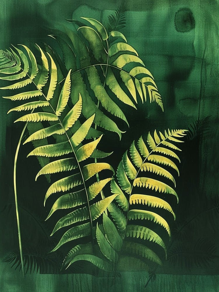 Ribbon Fern Painting 3