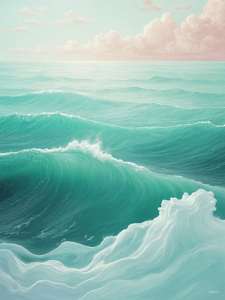 Ocean Blue Waves no1