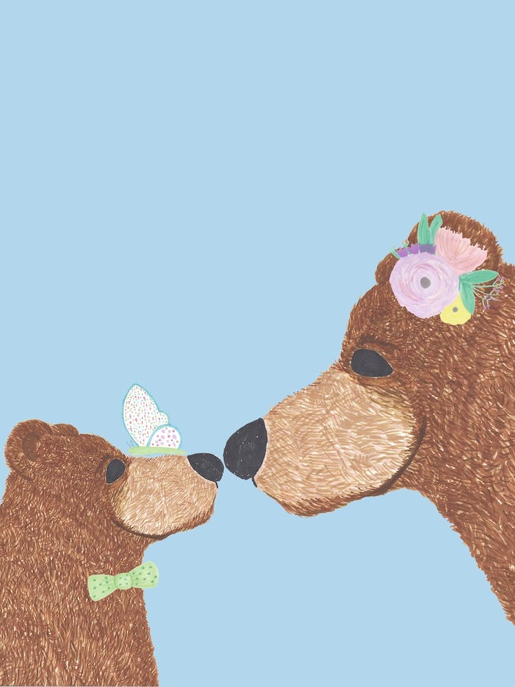 Mama Bear And Boy Cub