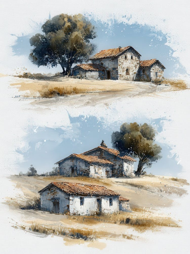 Aihrgdesign Isolated Watercolor Painting Of Countryside Lands 7fc8c080 C8bf 40cf Bc82 111be58e39eb 2