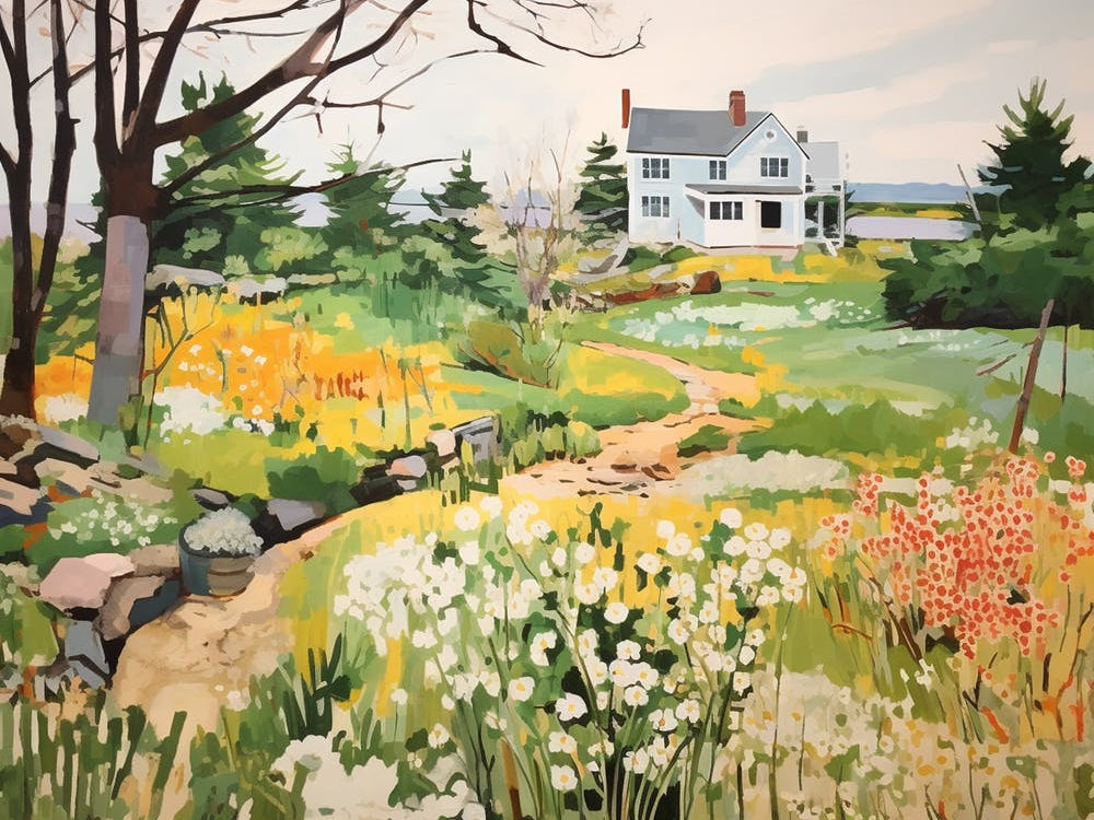 Spring In Maine - expressionism