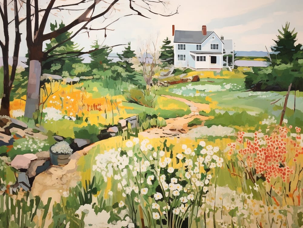 Spring In Maine - expressionism