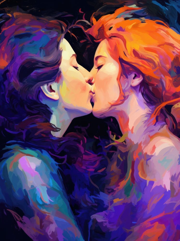 Two Women Kissing 5