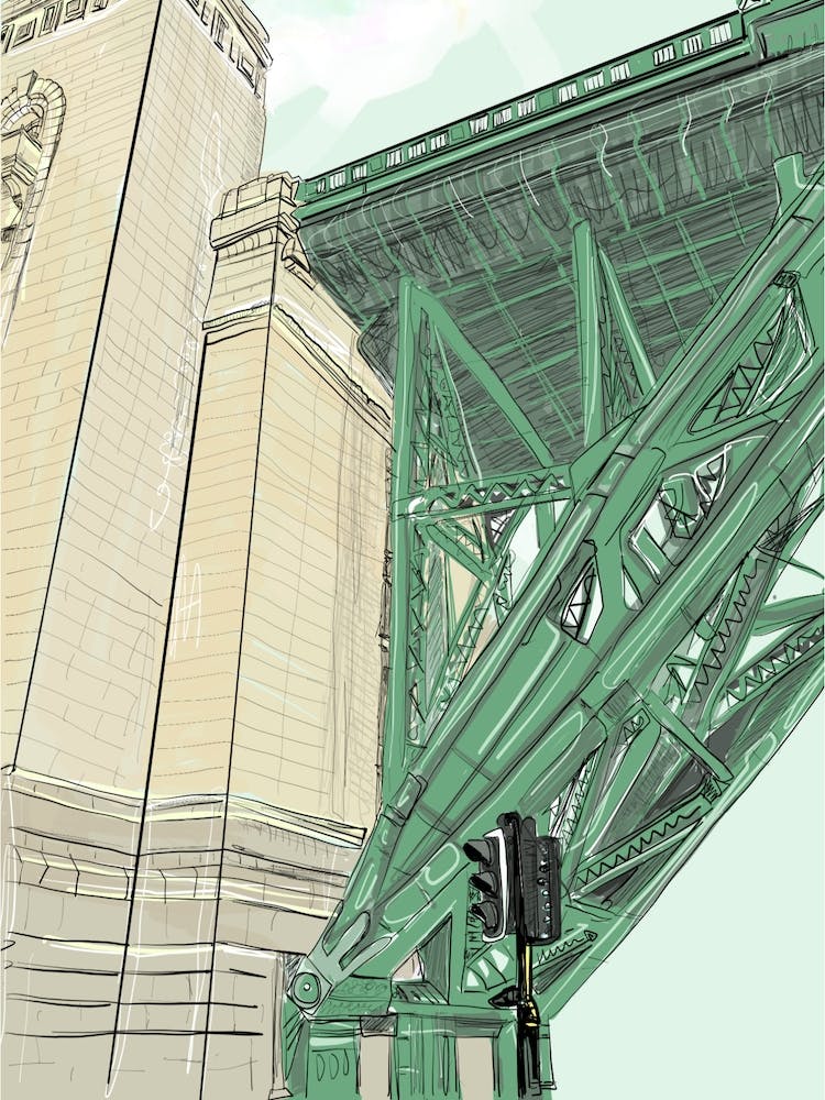 The Leg of the Tyne Bridge
