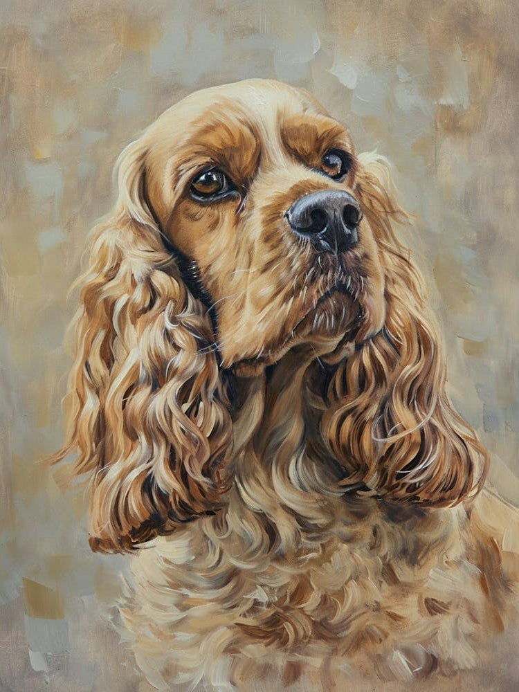 Cocker Spaniel Acrylic Painting 1