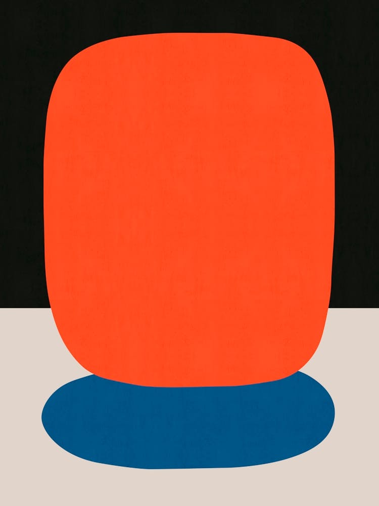 Blaue und rote Geometrie 9