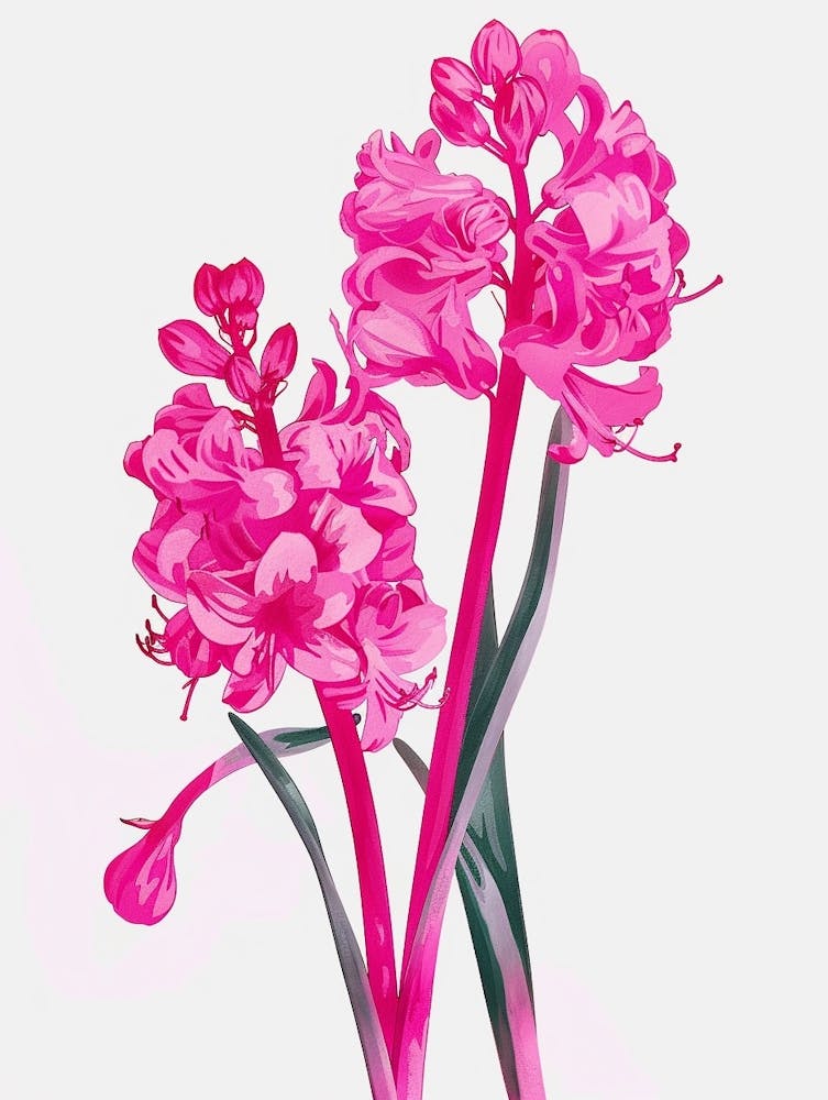 Hot Pink Hyacinth 2
