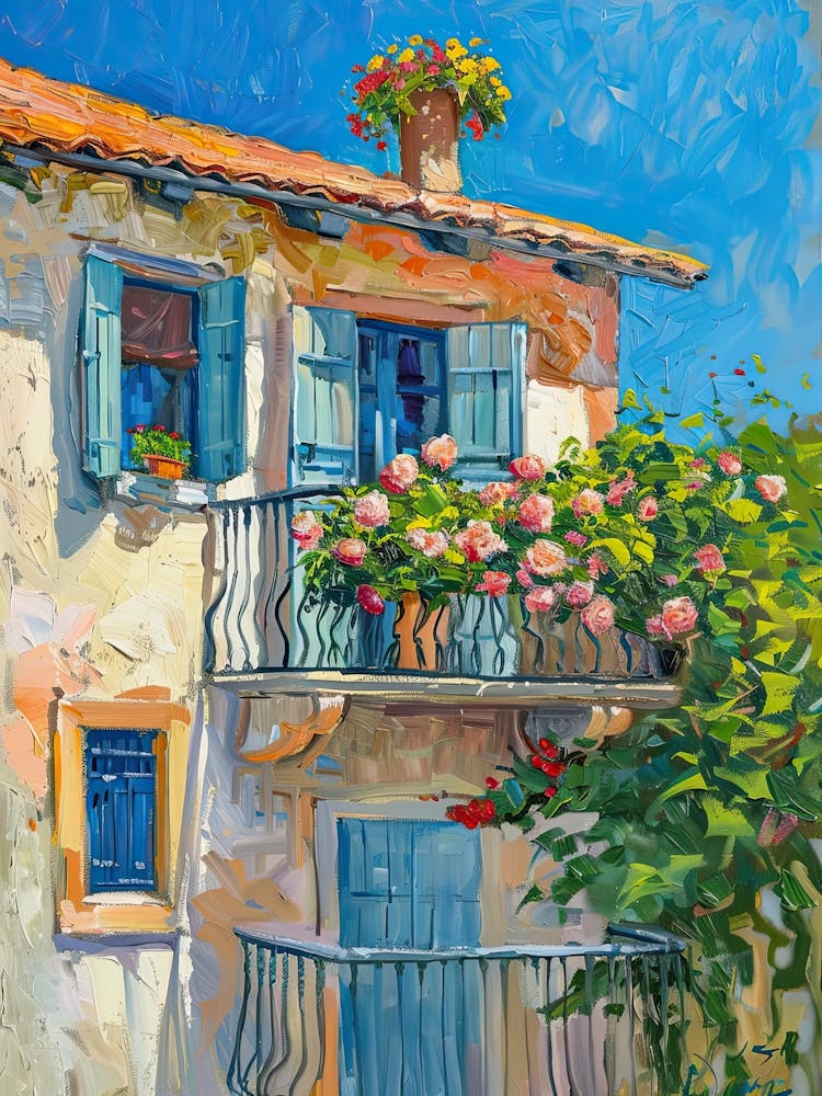 Balkongemälde in Larnaca 3