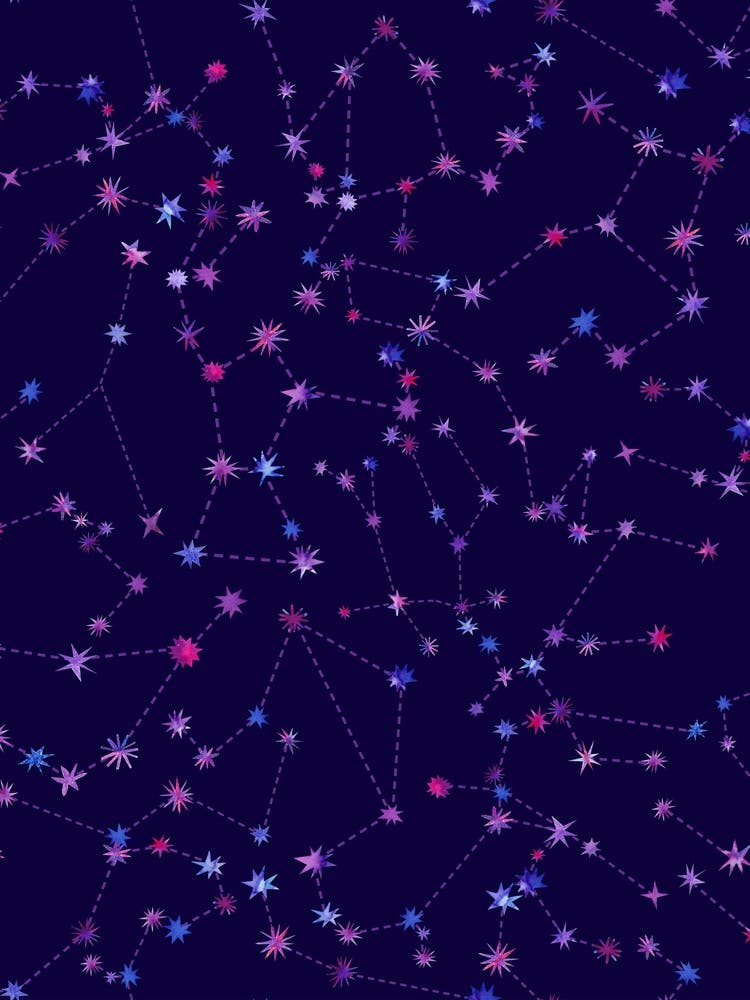 Constellations — Space Neon Watercolor #5