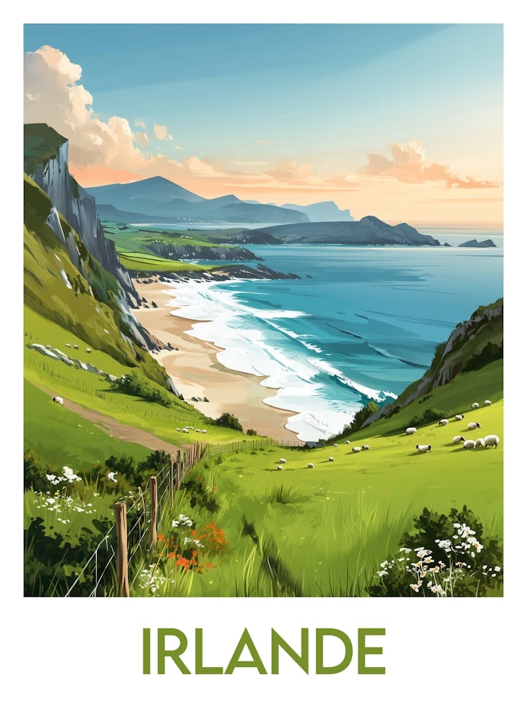 Affiche de voyage Irlande