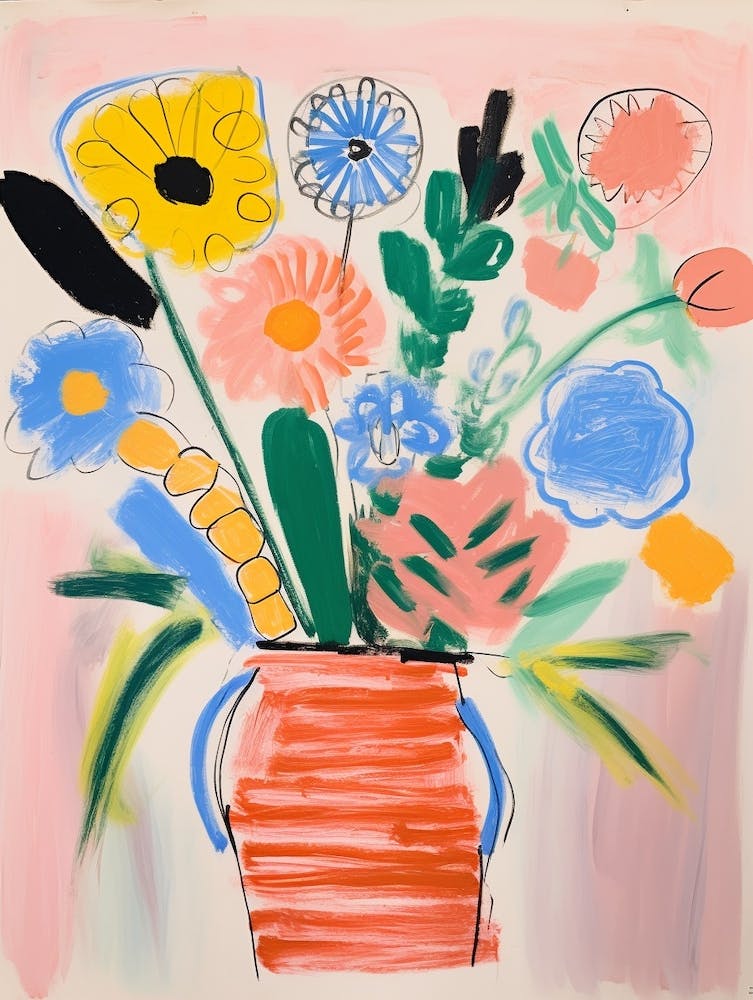 Blumen Gemälde Fauvistischer Stil Veronica Blume 2