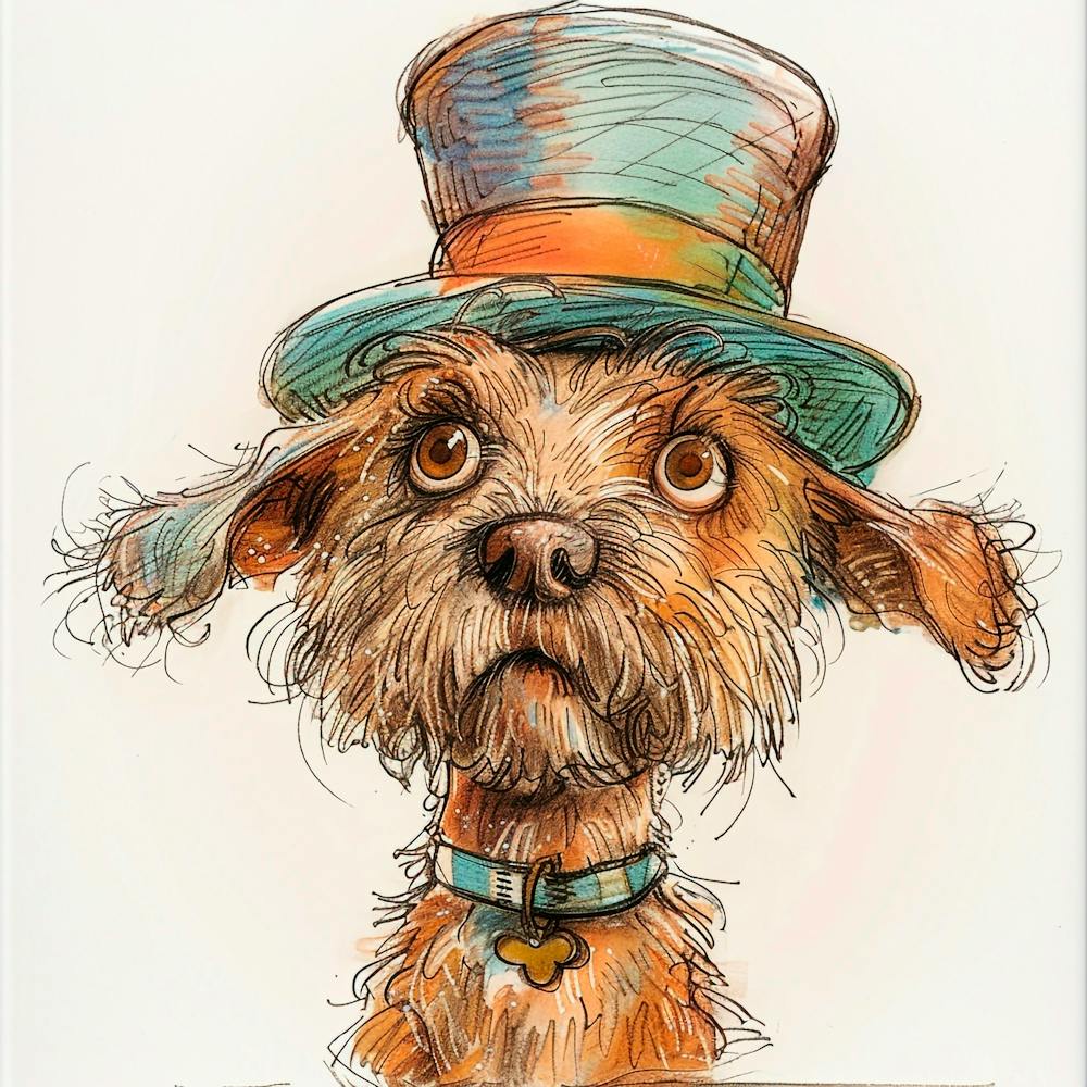 Chapeau haut de forme, Impression sur toile