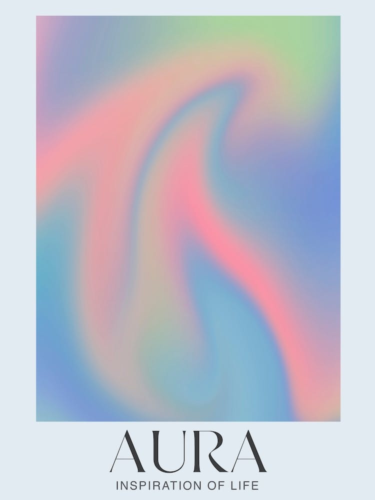 Aura. Inspiration of Life. Vibrant Gradient