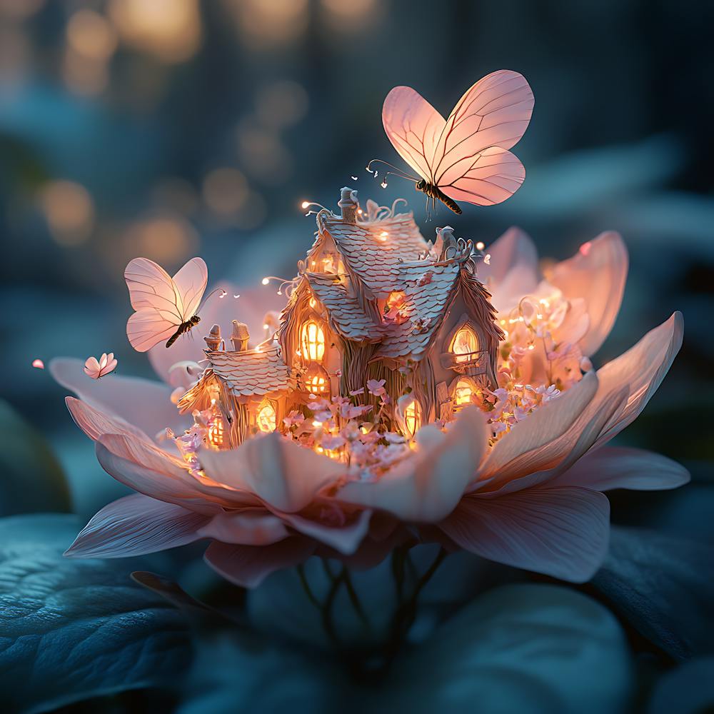 Enchanted Fairy Village in Flower
