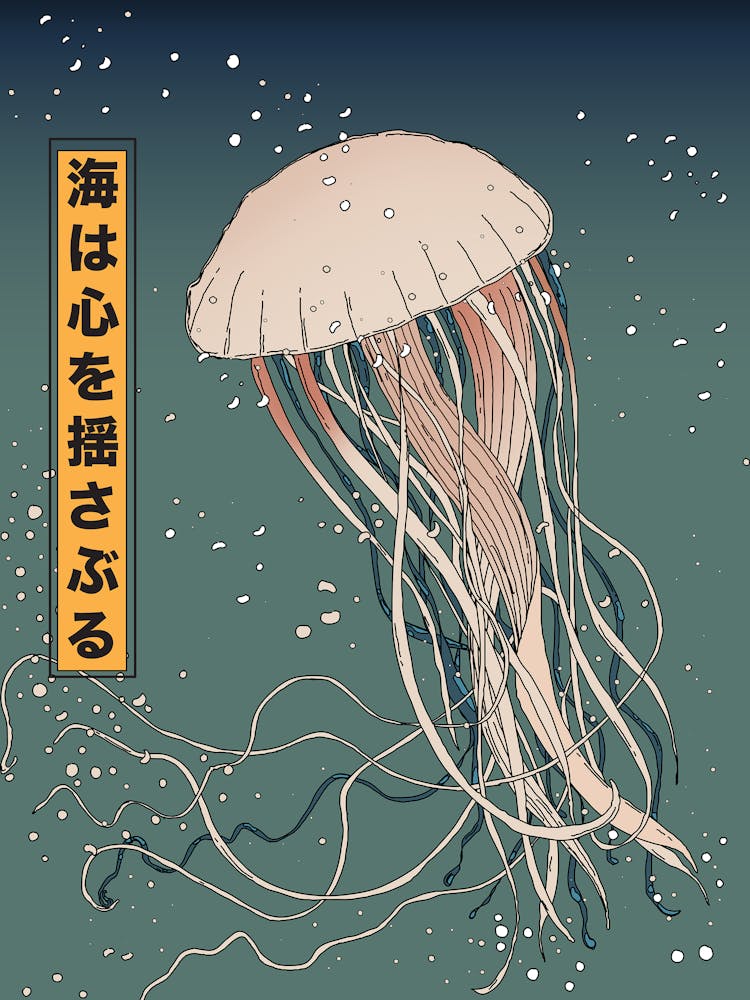 Jellyfish Japanese Manga Traditional