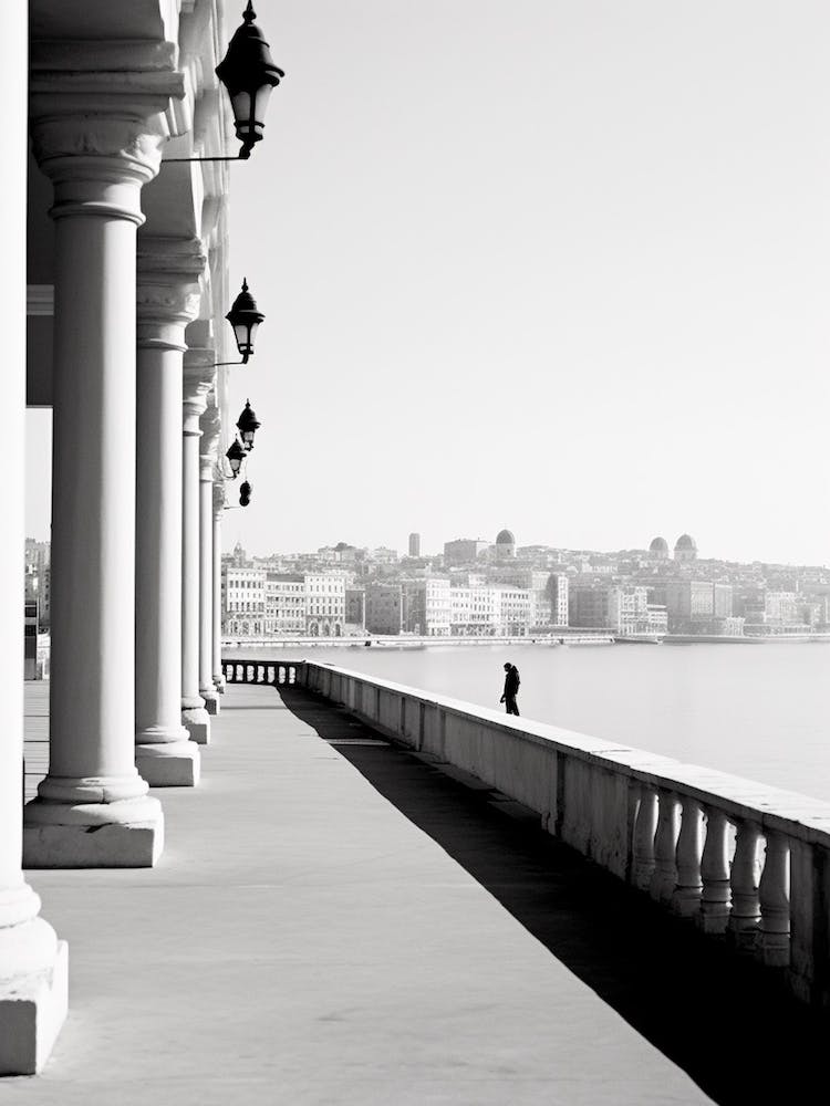 Marseille, France, Mediterranean Black And White Photography Analogue 1