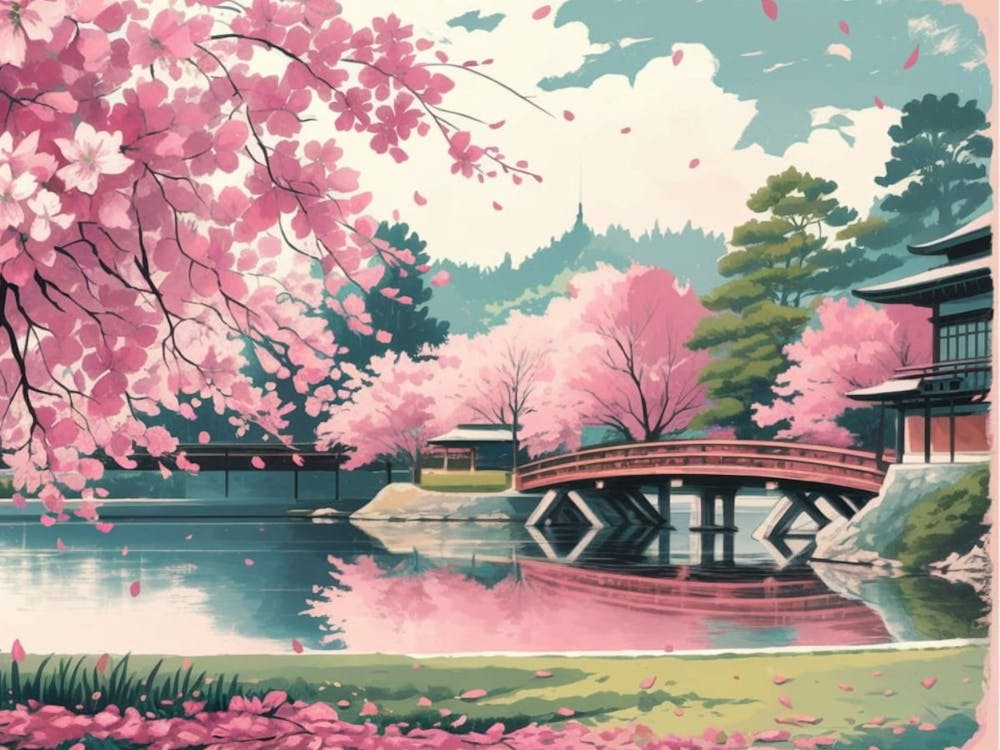 Tranquil Japanese Landscape - Traditional