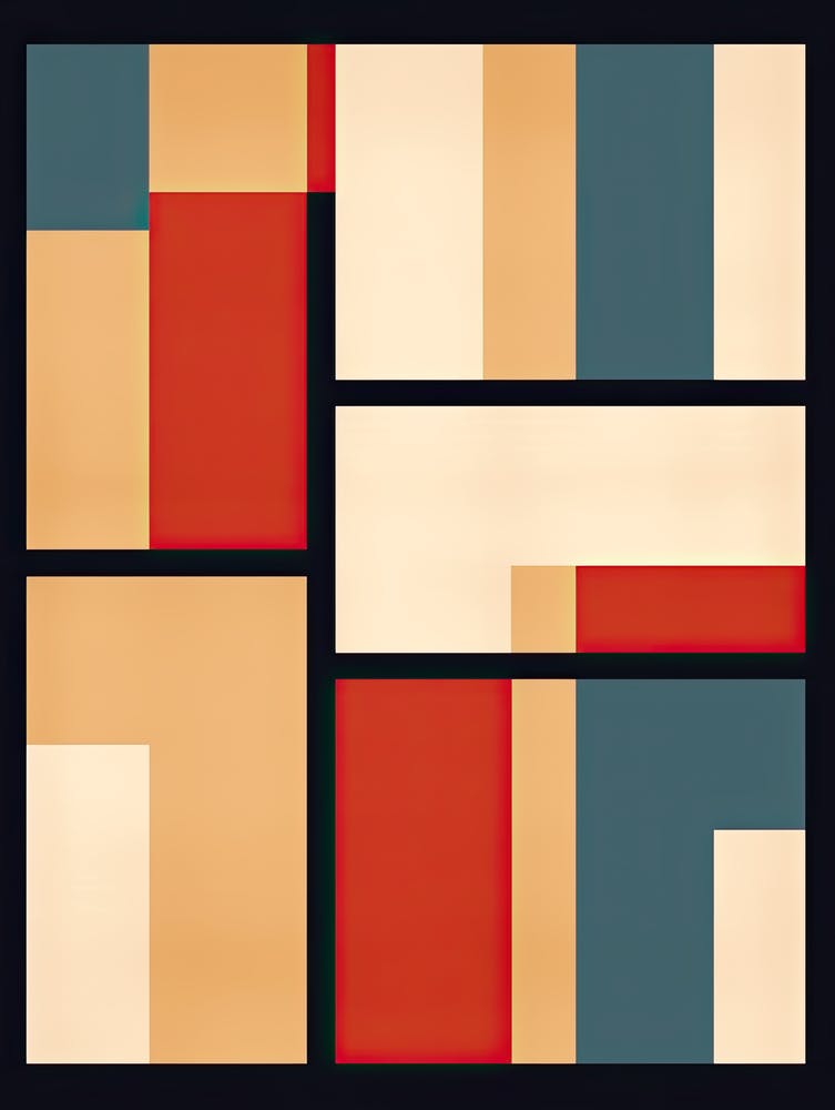 Mid Century Mosaic; Abstract Geometric Impressions