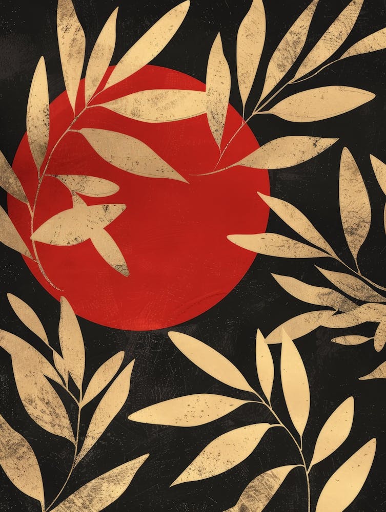 Golden Leaves Canvas Print