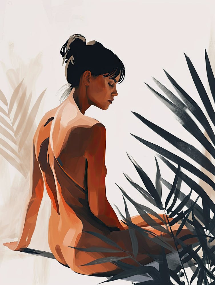Nude Woman In Jungle
