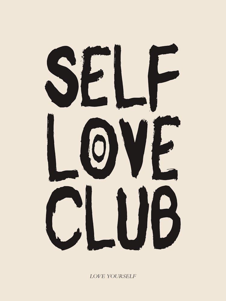 Self Love Club Black Print