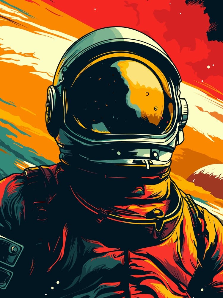 Space Astronaut Poster